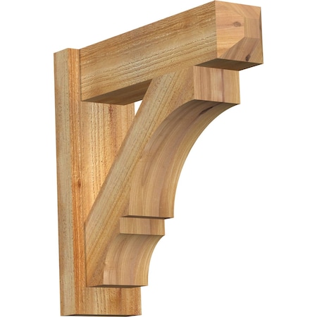 Ekena Millwork Balboa Rough Sawn Craftsman Outlooker, Western Red Cedar, 6"W x 20"D x 20"H OUT06X20X20BOA04RWR